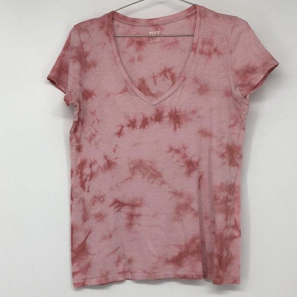 Victoria’s Secret Pink red and pink  tie dye vneck t-shirt - Picture 12 of 12